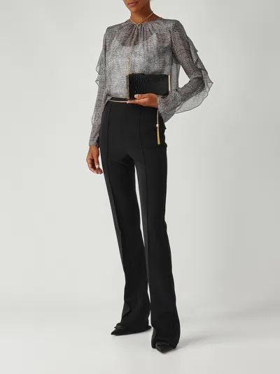 Elisabetta Franchi Seta Shirt In Gray