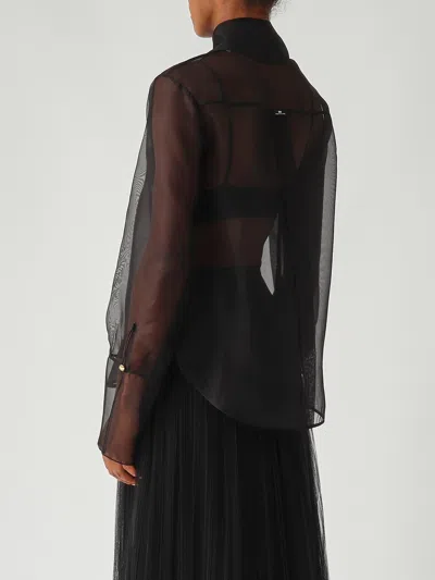 Elisabetta Franchi Seta Shirt In Blue