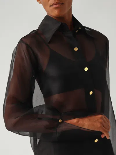 Elisabetta Franchi Seta Shirt In Blue