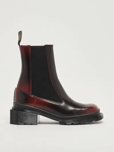 Dr. Martens Chunky Heel Glossy Finish Chelsea Boots In Multi