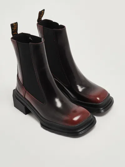 Dr. Martens Chunky Heel Glossy Finish Chelsea Boots In Multi