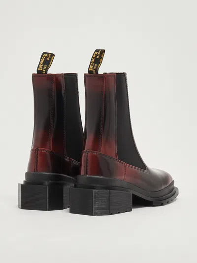 Dr. Martens Chunky Heel Glossy Finish Chelsea Boots In Multi