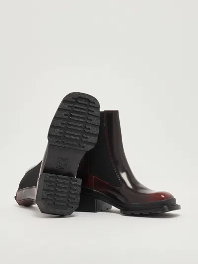 Dr. Martens Chunky Heel Glossy Finish Chelsea Boots In Multi