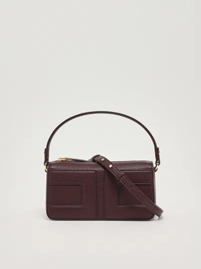 Elisabetta Franchi Poliuretano Clutch In Burgundy