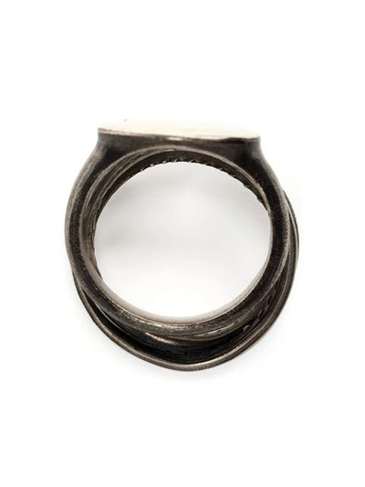 Shop Werkstatt:münchen Set Of 2 Rings In Metallic