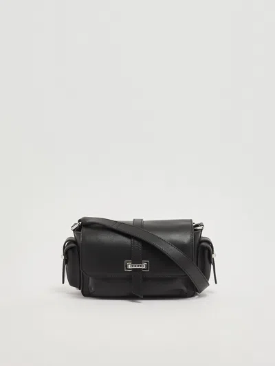 Hogan H01r Flap Bag Piccola Clutch In Black
