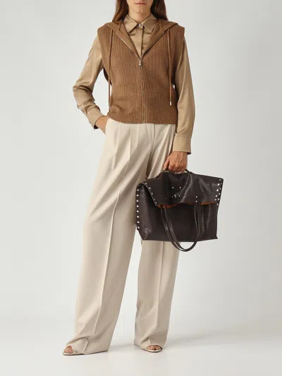 Zanellato A Spasso Tabacco Shoulder Bag In Brown