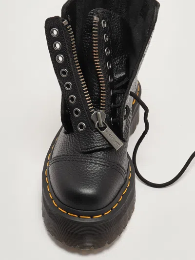Dr. Martens Sinclair Platform Boots In Tumbled Nappa In Black