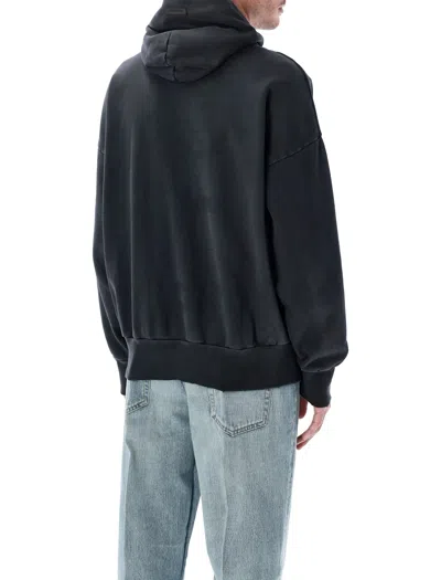 Fear Of God Hooded Knitwear With Ribbed Cuffs And Hem In Blue
