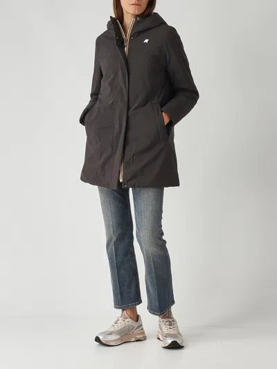 K-way Sophie Soft Touch Marmotta Jacket In Black
