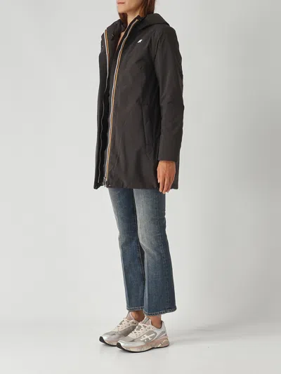 K-way Sophie Soft Touch Marmotta Jacket In Black
