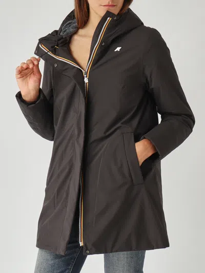 K-way Sophie Soft Touch Marmotta Jacket In Black