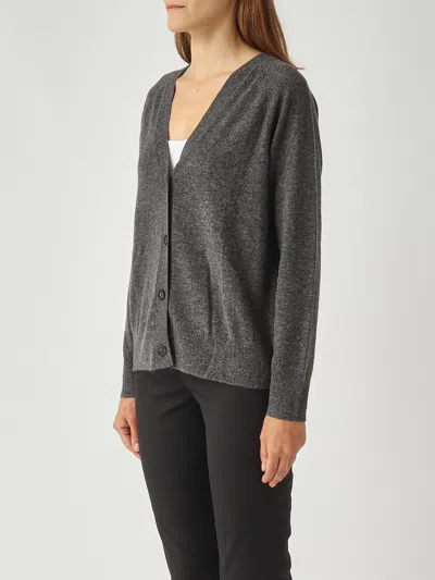 Max Mara Tenente Cardigan In Gray