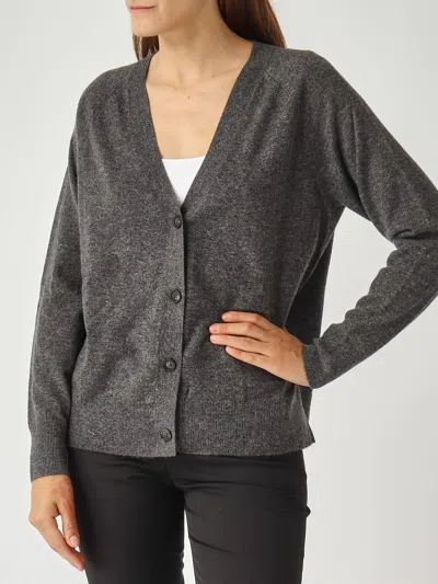 Max Mara Tenente Cardigan In Gray
