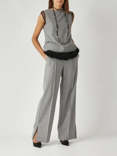 Liviana Conti Blusa Partenepe Blouse In Gray
