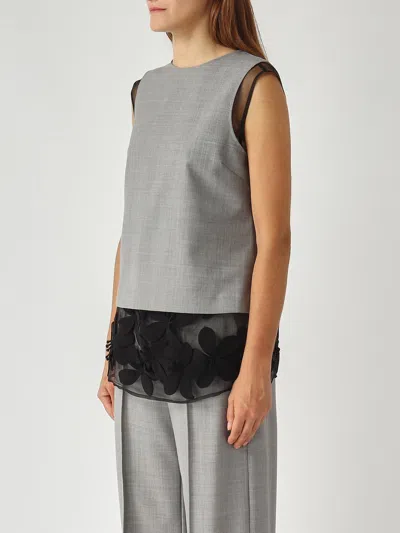 Liviana Conti Blusa Partenepe Blouse In Gray