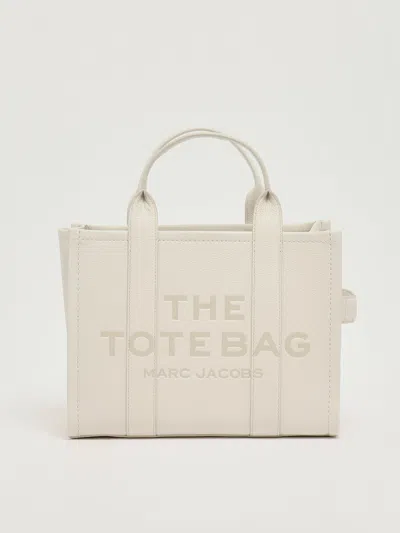 Marc Jacobs Leather Tote In Neutral