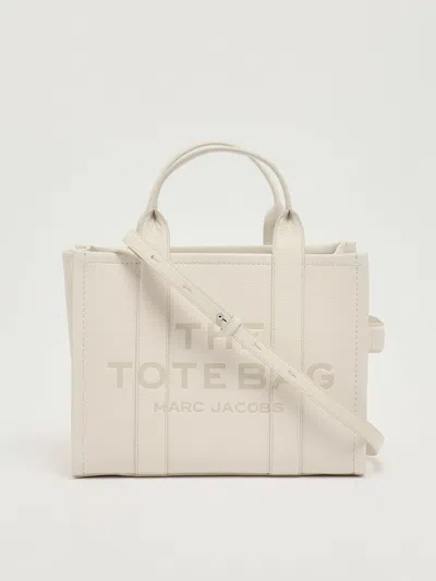 Marc Jacobs Leather Tote In Neutral