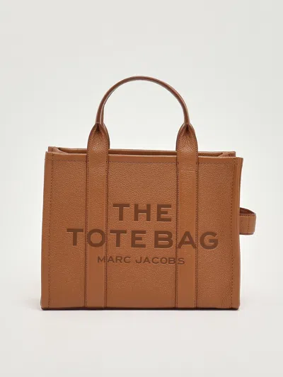 Marc Jacobs Leather Tote In Brown