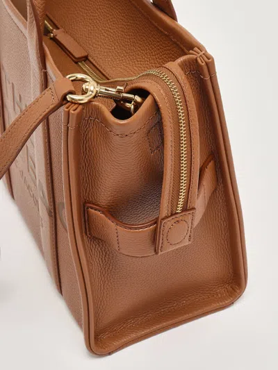 Marc Jacobs Leather Tote In Brown