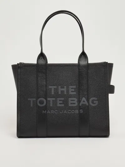 Marc Jacobs Leather Tote In Black