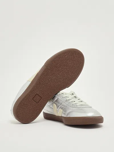 Veja Panenka Silver White Pierre Bark Sneaker In Silver