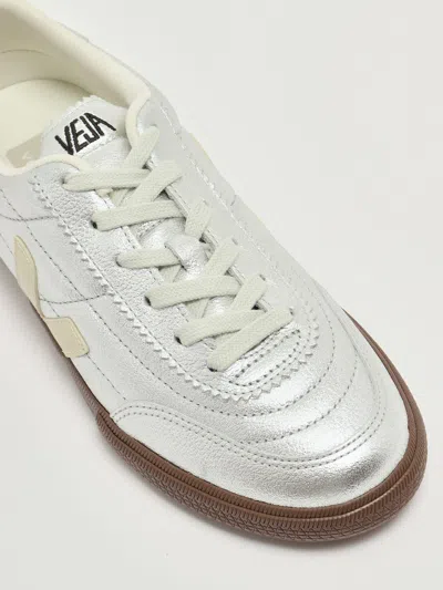 Veja Panenka Silver White Pierre Bark Sneaker In Silver