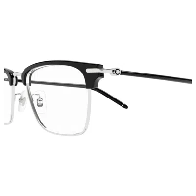 Montblanc Mb0409o-001silver-black-transparent