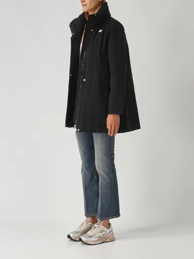 K-way Sophie Soft Touch Marmotta Jacket In Black