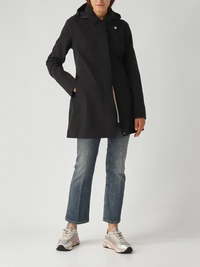 K-way Sophie Soft Touch Marmotta Jacket In Black