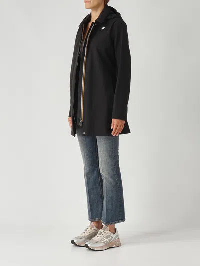 K-way Sophie Soft Touch Marmotta Jacket In Black