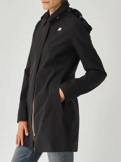 K-way Sophie Soft Touch Marmotta Jacket In Black