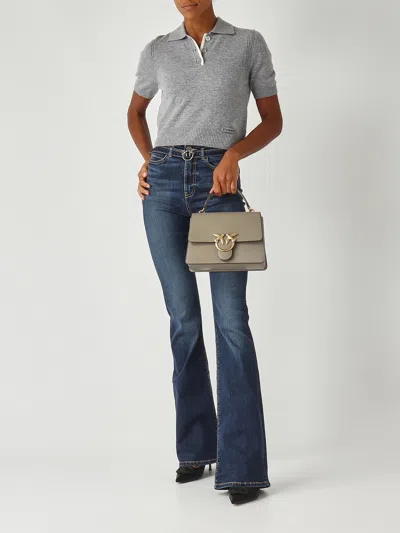 Pinko Gorgona Polo Lana Merinos Polo In Gray