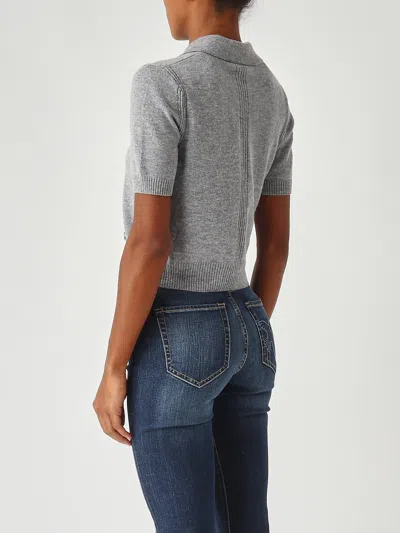 Pinko Gorgona Polo Lana Merinos Polo In Gray