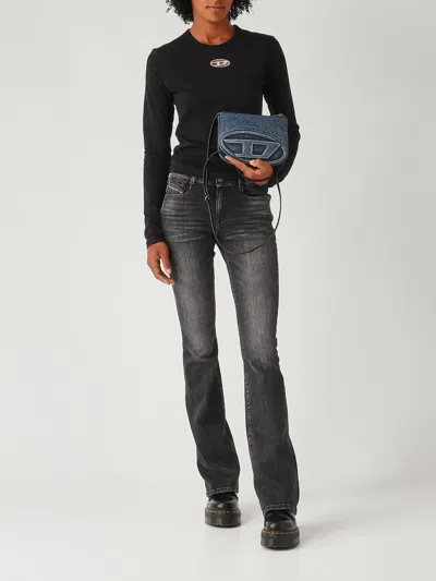 Diesel T-uncutie-long T-shirt In Black