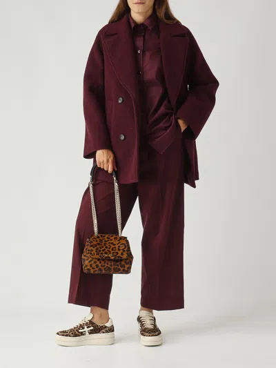 Orciani Sveva Xs Con Catena Shoulder Bag In Animal Print