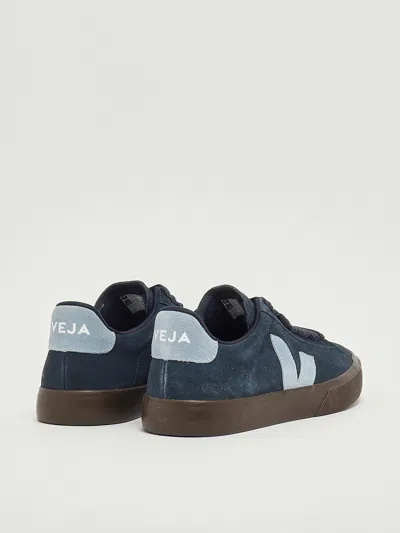 Veja Campo In Pelle Scamosciata Sneaker In Blue