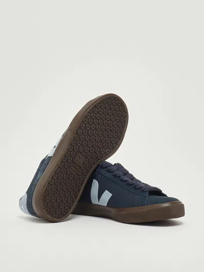 Veja Campo In Pelle Scamosciata Sneaker In Blue