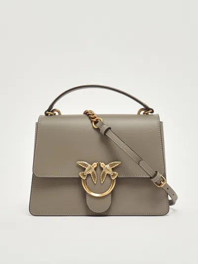 Pinko Love One Top Handle Classic Tote In Brown