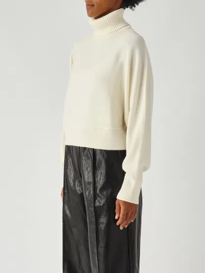 Michael Kors Crop Tnk Dolman Swtr Sweater In Neutral