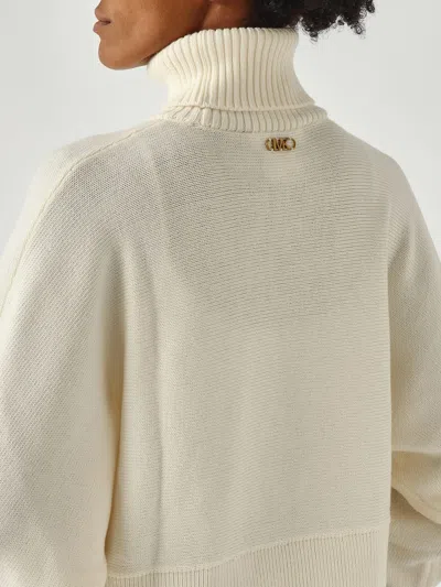 Michael Kors Crop Tnk Dolman Swtr Sweater In Neutral