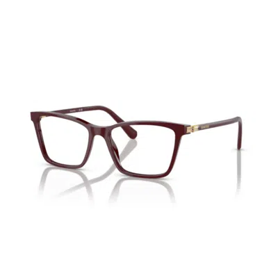 Swarovski 51mm Rectangle Optical Glasses In Brown