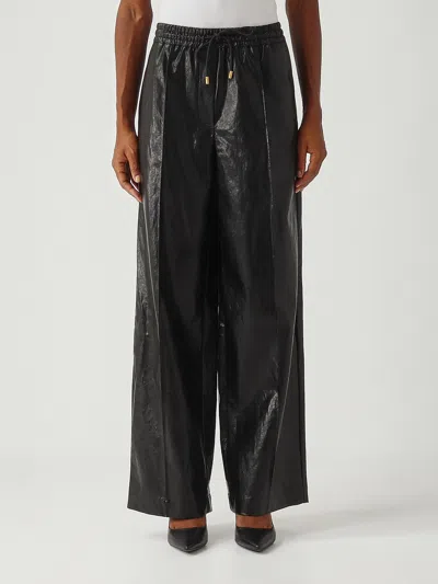 Michael Kors Faux Leather Pant Trousers In Black