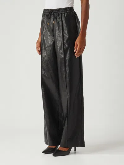Michael Kors Faux Leather Pant Trousers In Black