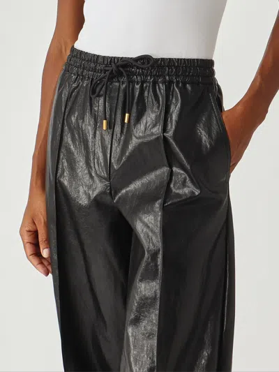 Michael Kors Faux Leather Pant Trousers In Black