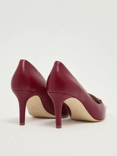 Michael Kors Lena Leather Decollete Mulberry Color In Brown