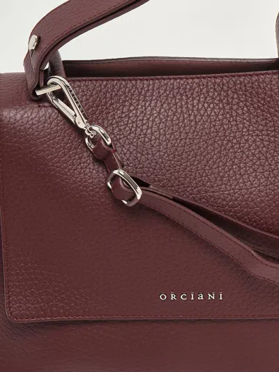 Orciani Sveva Soft Media Con Tracolla Shopping Bag In Burgundy
