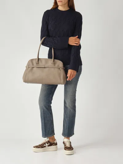 Orciani Borsa A Mano Soft Tote In Brown