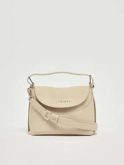Orciani Nana Small Con Tracolla Shoulder Bag In Neutral