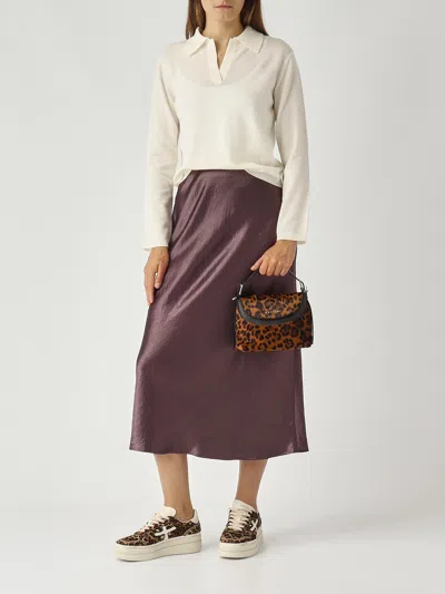 Orciani Nana S Leopard Shoulder Bag In Brown